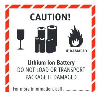 鋰<a href='http://m.tongtaia.cn' title='電池運(yùn)輸' >電池運(yùn)輸</a>包裝標(biāo)簽